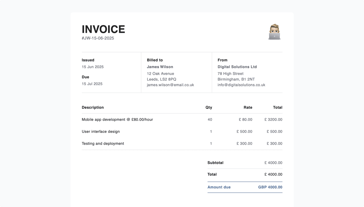 Invoice MCP preview image